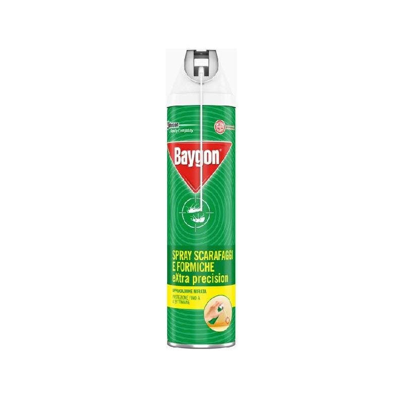 Baygon insetticida scarafaggi e formiche spray extra precision ml.400