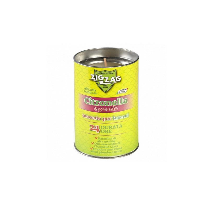 Zig zag citronella moccolo durata 24 ore art.790 citronella e geranio