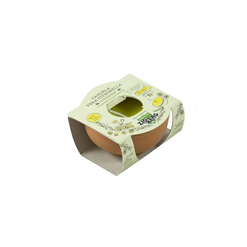 Zig zag citronella in terracotta d. 7,5 durata 12 ore art.794