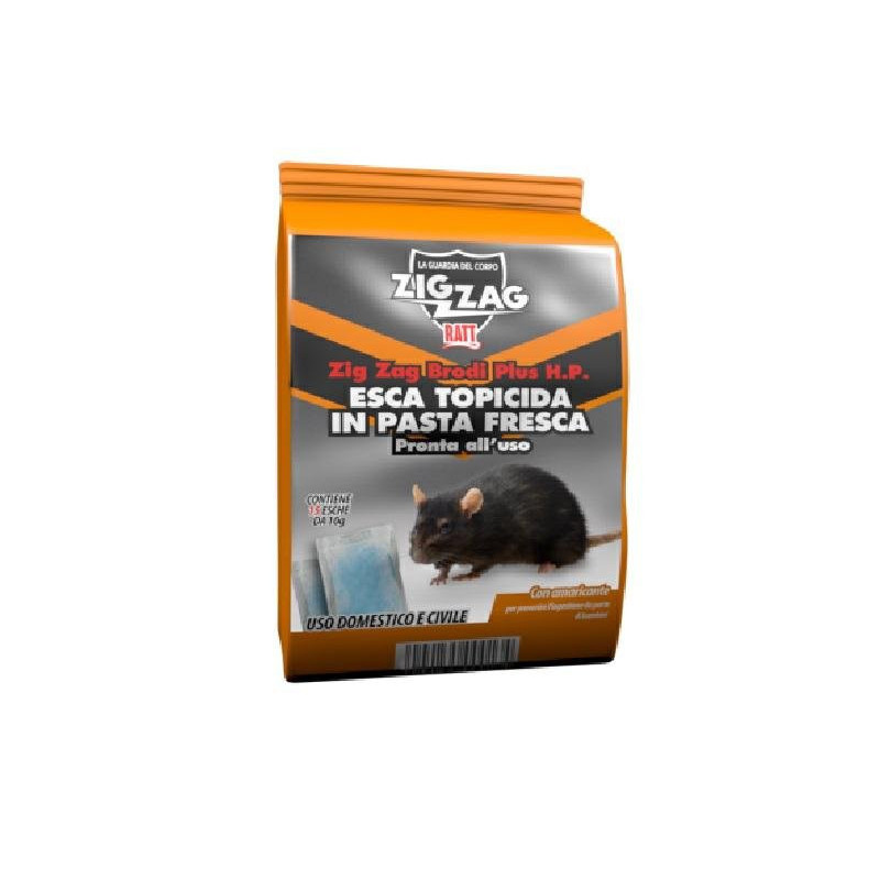 Zig zag esca topicida brodi plus pasta gr.150