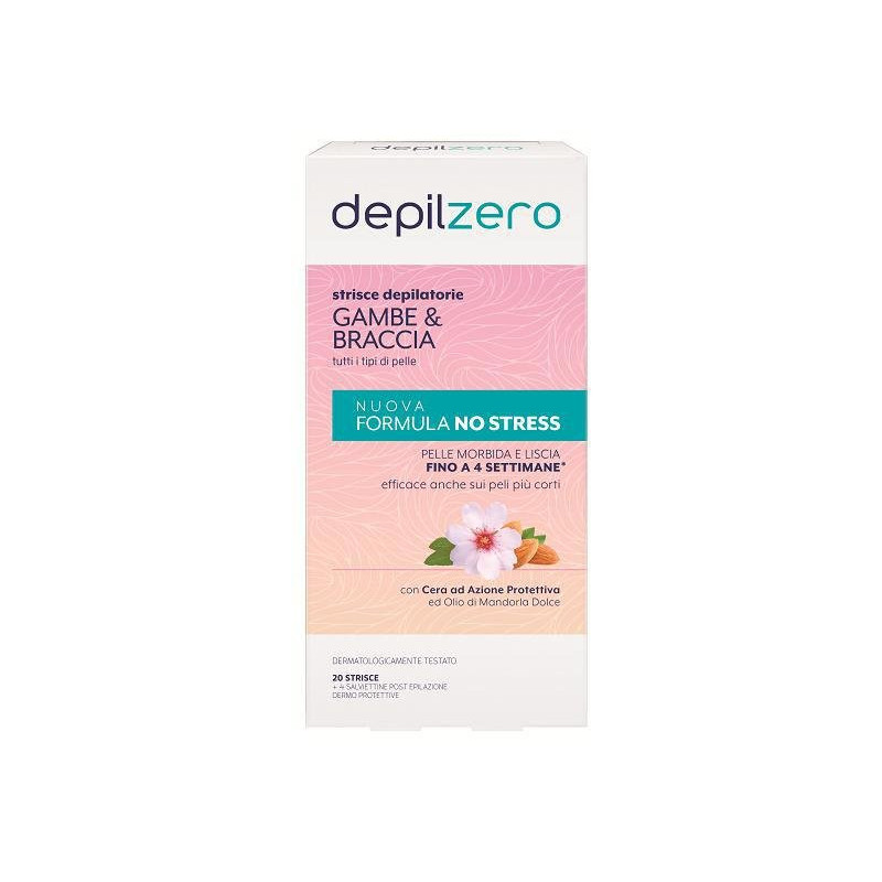 Depilzero strisce depilatorie ga mbe e braccia pz.20