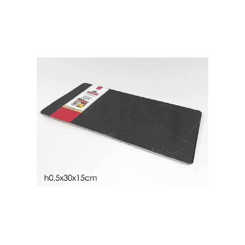Piatto ardesia rettangolare 30x15 cm art. 635703