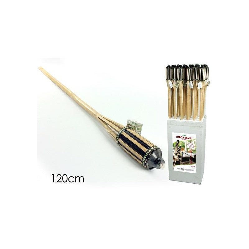 Fiaccole giardino bambu mt.1,2 art.541403
