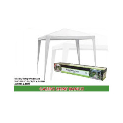 Gazebo polietilene bianco mt.3x3 art.883502