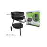Barbecue tondo con  ripiano cm.43x41x72 art.804717
