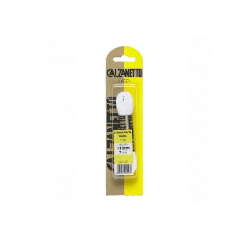 Calzanetto lacci scarpe cm.110 piatte pz.1 bianco