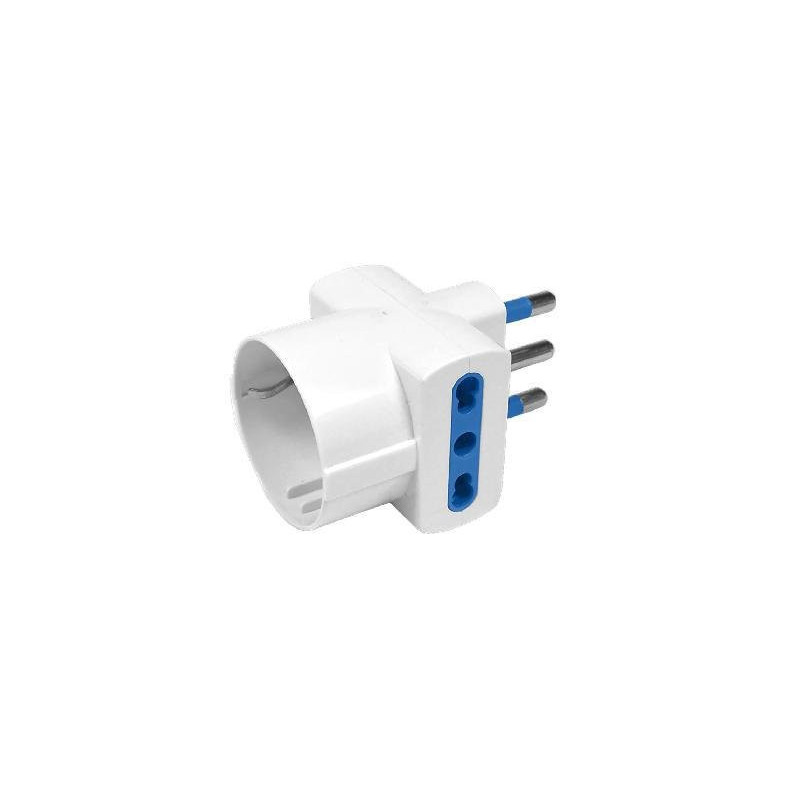 Adattatore triplo schuko 16a art.09020