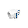 Adattatore triplo schuko 16a art.09020