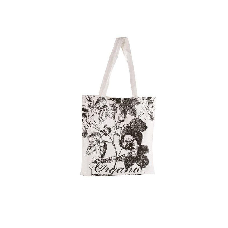 Shopper cotone cm.38x42 floreale art.she861nat