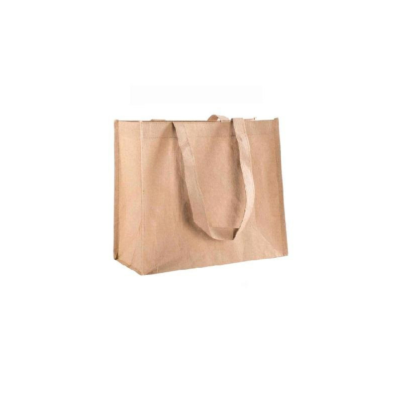 Borsa carta con fibre di cotone cm.38+14x30 pz.10 she762