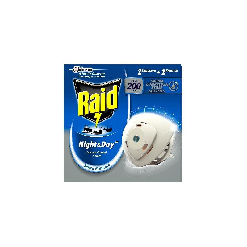 Raid emanatore night&day pz.1 + 1 ricarica