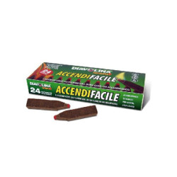 Diavolina accendifuoco accendifacile legnetti ecologico pz.24
