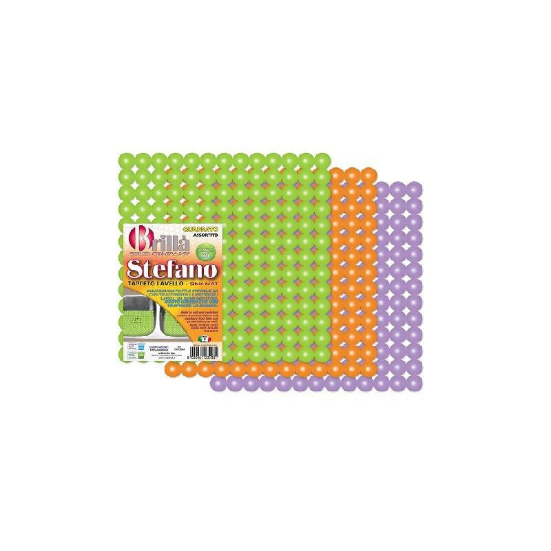 Brilla tappeto lavello stefano assortito cm.32x32