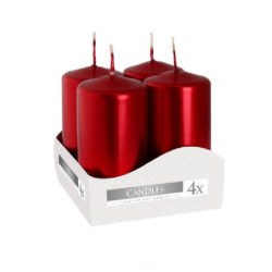 Candelotti cm.4x8 rosso...