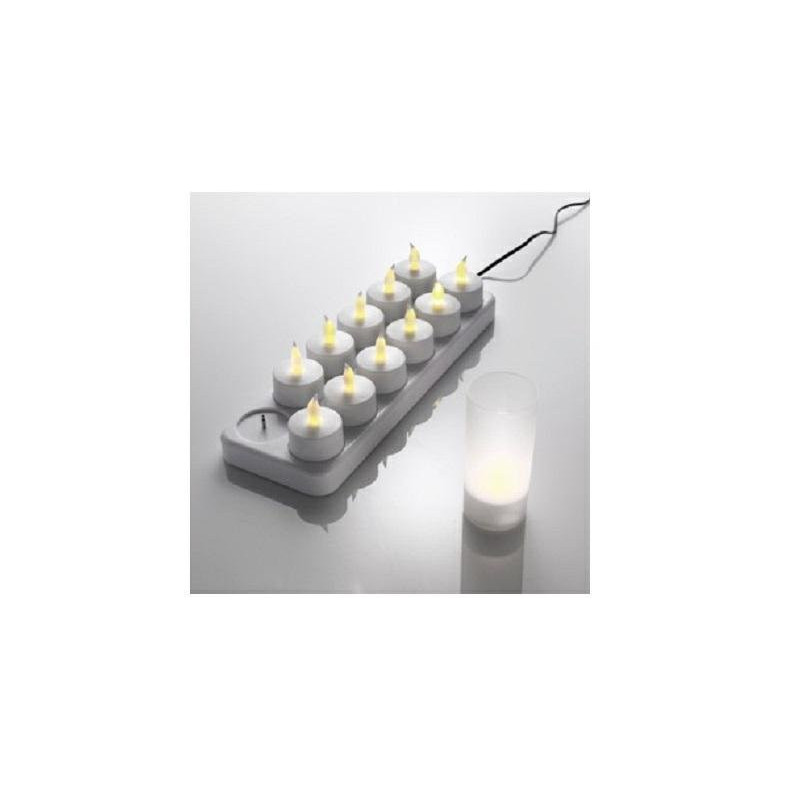 Lumini led ricaricabili set 12 a rt.c3000