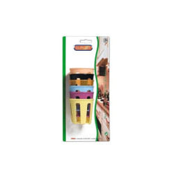 Ferma bicchieri plastica pz.6 ar t.310/6 colori assortiti