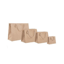 Borsa carta avana orizzontale 16+8x14 shb331na