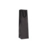 Borsa carta 1 bottiglia cm.11,5+11,5x42 nera per magnum bca338n