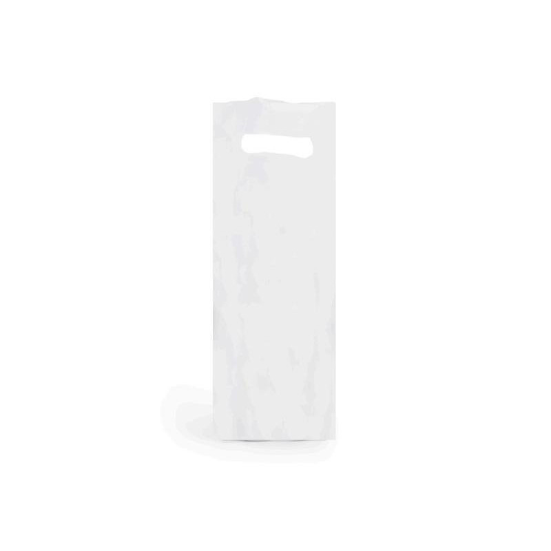Shoppers plastica 1 bottiglia cm.16+10x38 trasparente pz.50 shb771t