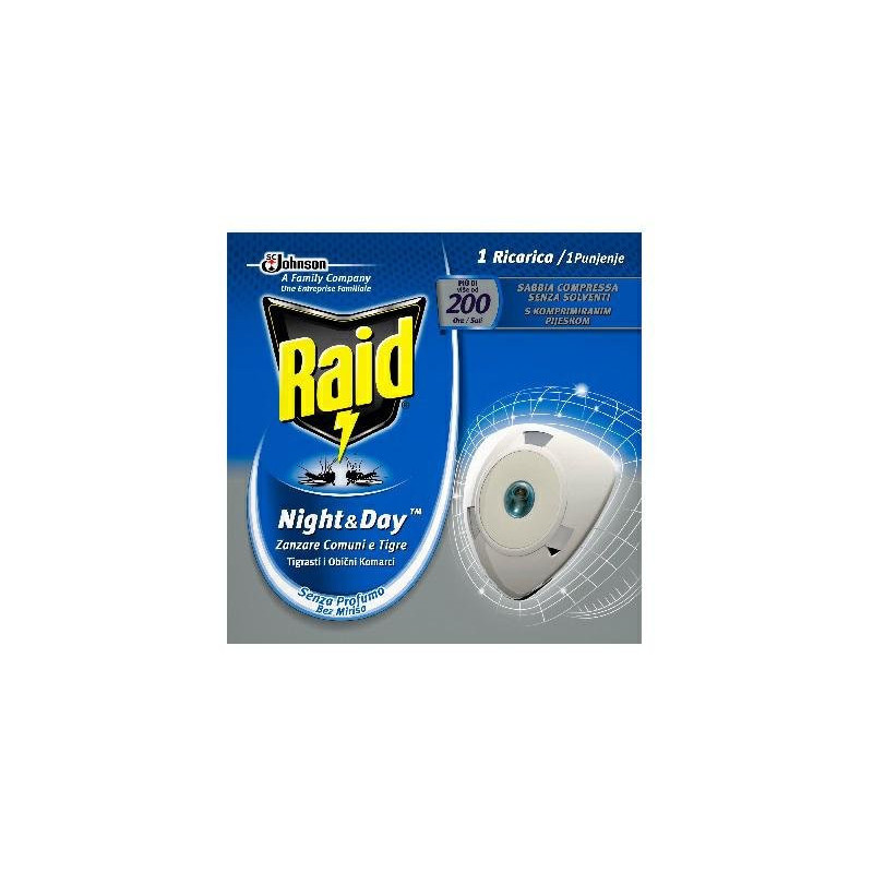Raid ricarica per emanatore night&day pz.1 zanzare tigre e comuni