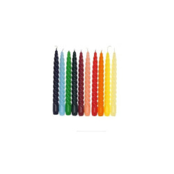 Candele tortiglione pz. 6 laccat e rosa