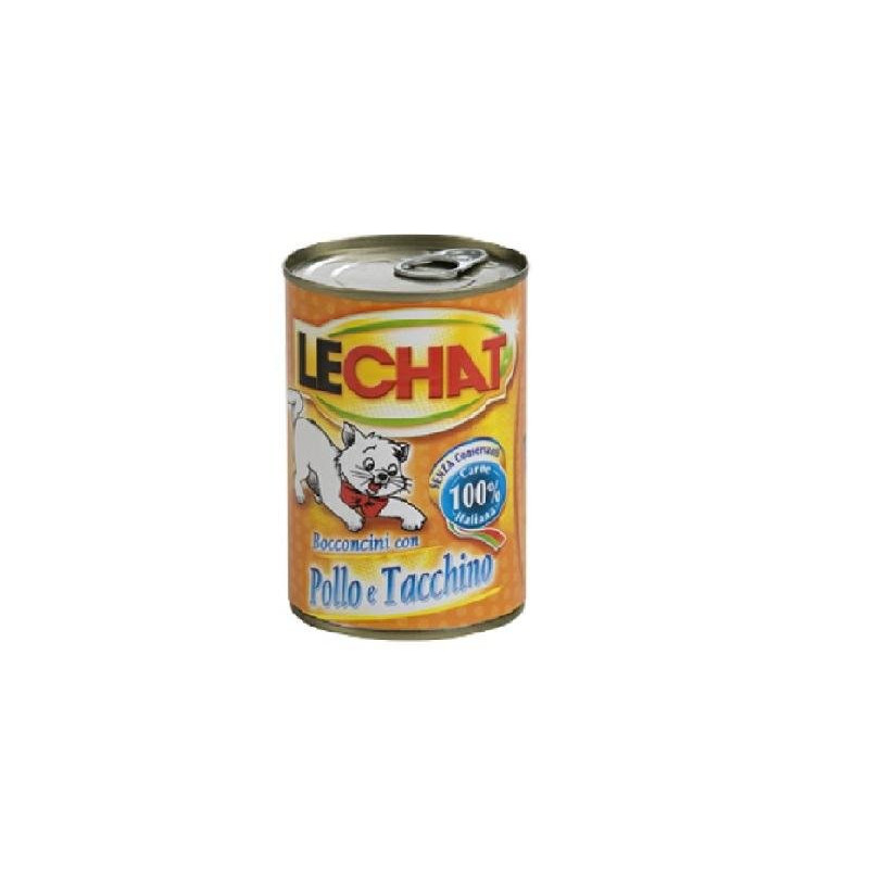 Le chat bocconi barattolo gr.400 pollo e tacchino