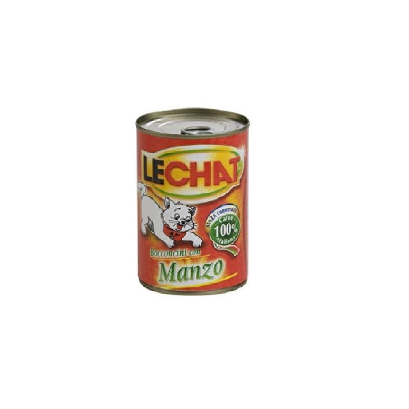 Le chat bocconi barattolo gr.400 manzo