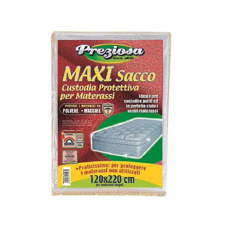 Preziosa sacchi custodie per materassi cm.120x220 1 piazza