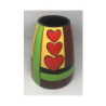 Portafiori decorato cuori 13x21 ac13688