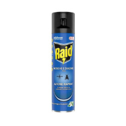Raid insetticida mosche e zanzare spray ml.400 azione rapida