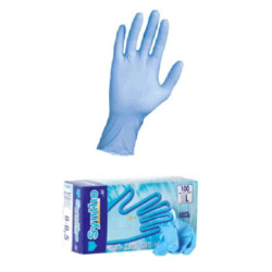 Guanti ico nitrile syntho powderfree 777 pz.100 tg.8/8,5 l 1919