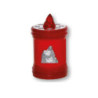 Lumino a batteria 120 giorni a rilievo rosso art.141/c