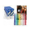 Candele tortiglione pz.3 laccate blu