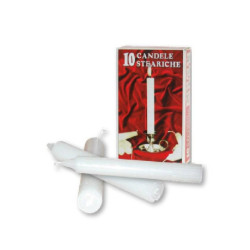 Candele steariche pz.10