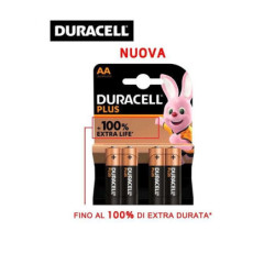 Duracell pile plus mn1500 stilo aa 1,5v pz.4