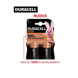 Duracell pile plus mn1400 mezzatorcia c 1,5v pz.2