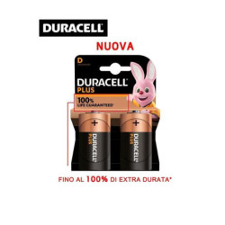 Duracell pile plus mn1300 torcia d 1,5v pz.2