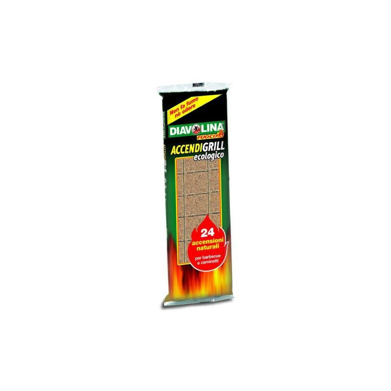 Diavolina accendifuoco ecologico pz. 24