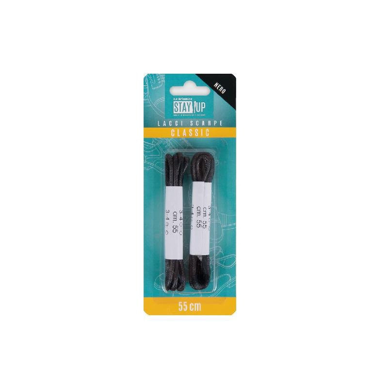 Lacci scarpe cm. 55 pz.2 neri
