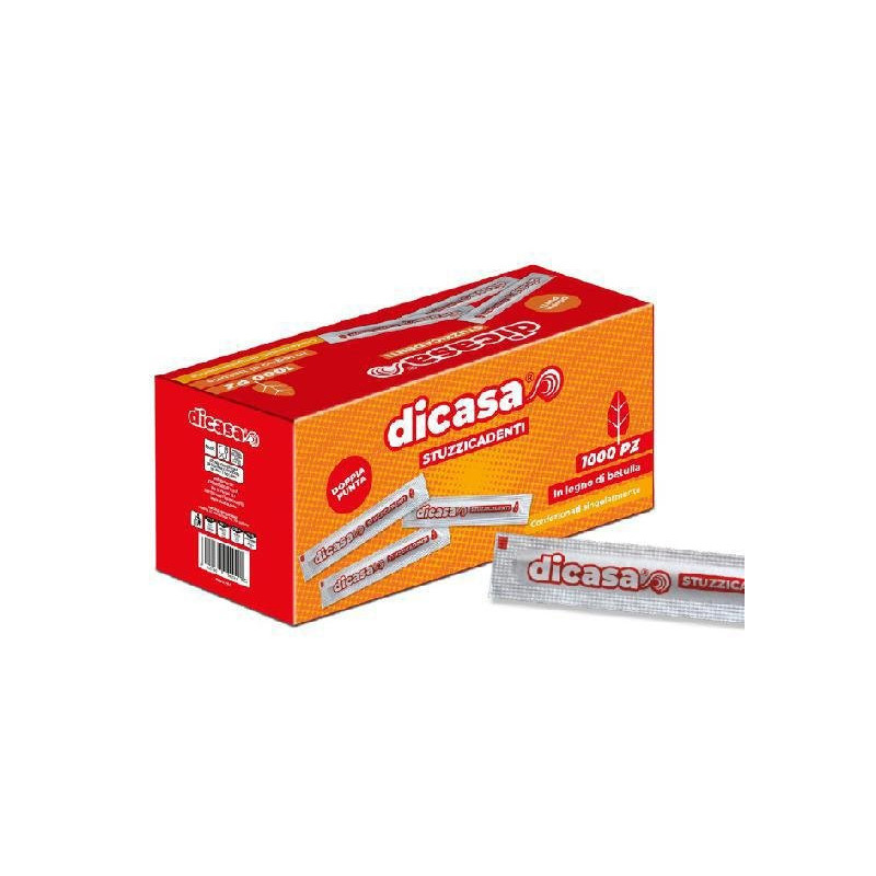 Stecchini denti dicasa incartati singolarmente pz.1000