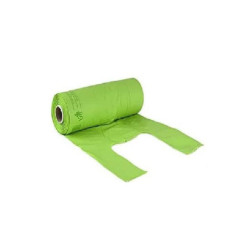 Shopper mater-bi compost in rotolo cm.22+12x50 verdi pesanti kg.0,45
