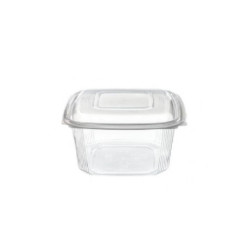 Vaschetta con coperchio rettangolare cc.1000 cm.15x15x8 pp per microonde