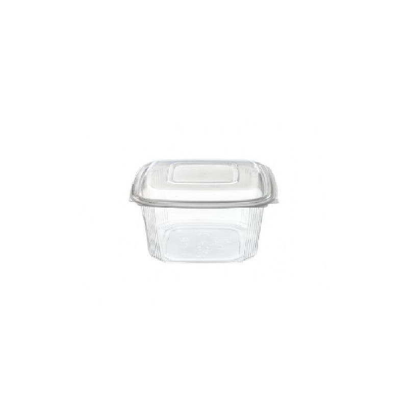 Vaschetta con coperchio rettangolare cc. 500 cm.12x12x8 pp per microonde