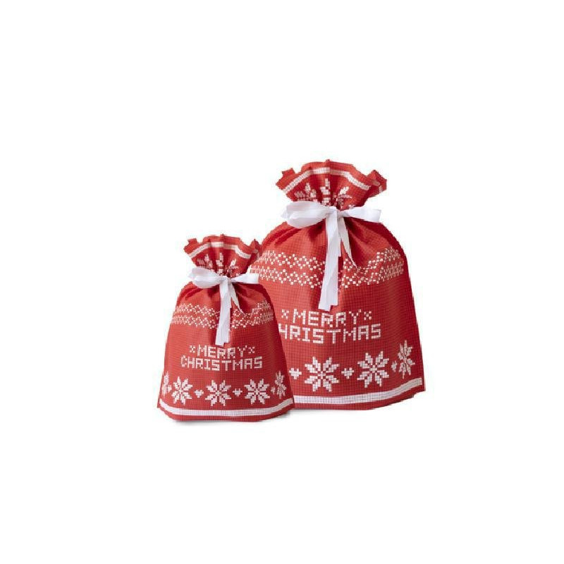 Sacchetti tnt con tirante cm.38+ 16x41 wool & mxmas rosso sup902r