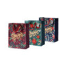 Borsa carta natale cm.26+9x32 ch ristmas stelle e bacche vib403mix