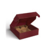 Scatola cartone 3 bottiglie cm.2 9x33x9 bordeaux ondulato stesa cf3s/cbo