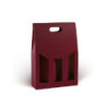 Scatola cartone 3 bottiglie cm.2 7x9x38 bordeaux ondulato art.vn3s/cbo