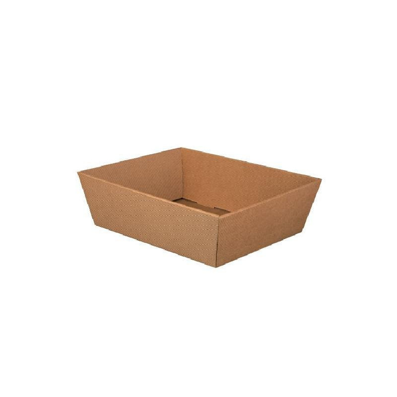 Cesto cartone ondulato avana cm. 34x20,5x11 art.1610s/cav