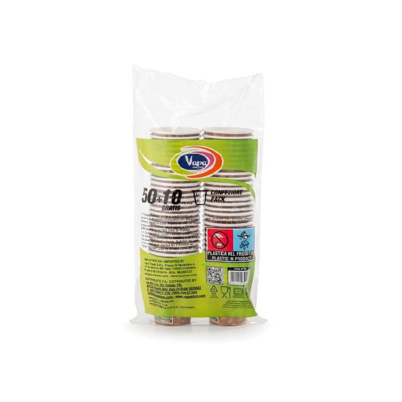 Bicchieri cartoncino + pe cc. 80 pz.60 caffe