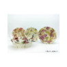 Cesto rotondo con manici foderato cm.25x8 decorato art.638812